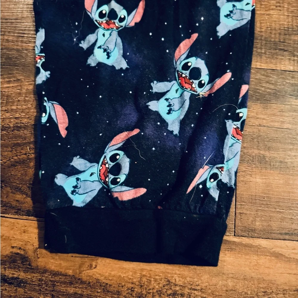 Disney Lilo & Stitch Pajama Bottoms XL Dark Navy Blue Sleepwear Unisex Women's